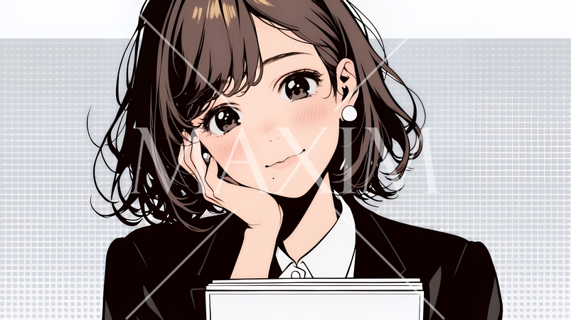 書類を確認するビジネスウーマン