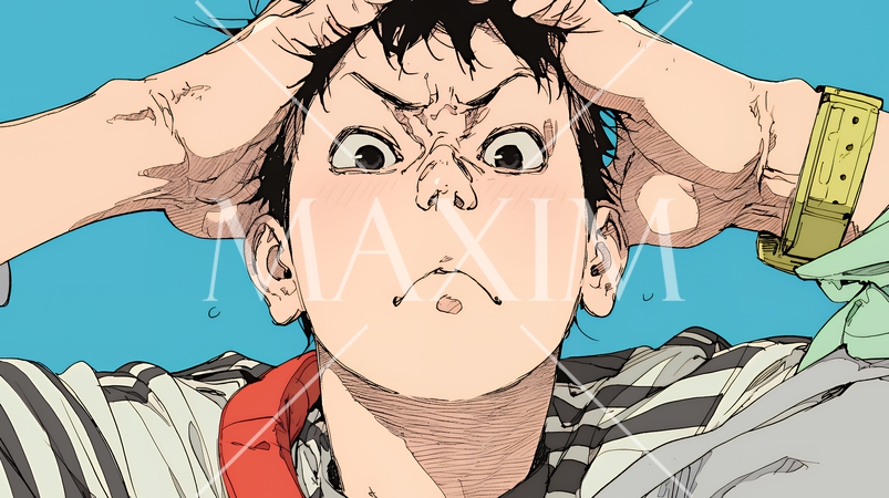 想定外のことを目にして驚いている様子