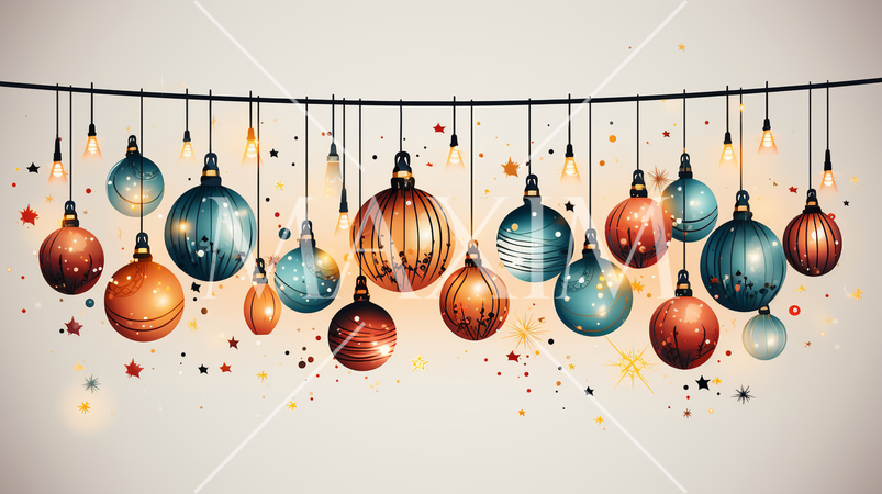 クリスマスを彩るデコレーションライト
