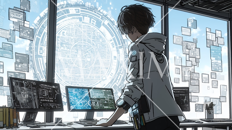 プライバシー・ポリシーやセキュリティー・ポリシーを表す堅牢な門と門番のイメージ