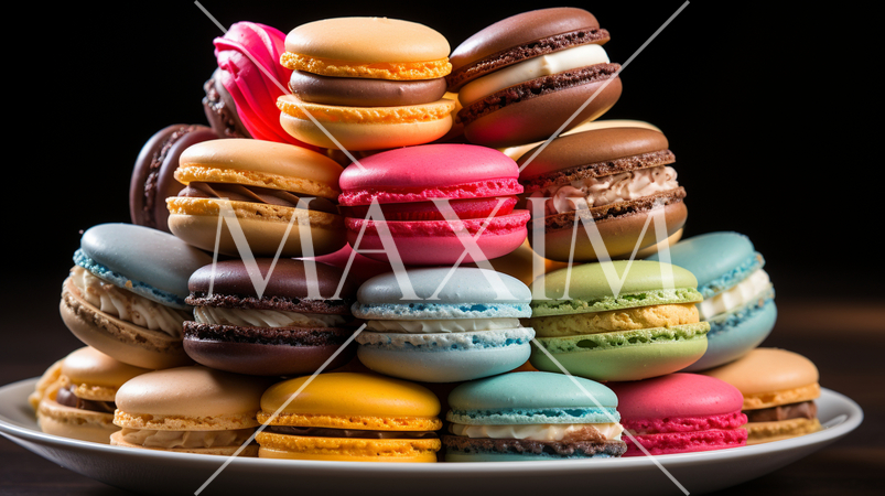色とりどりのマカロン