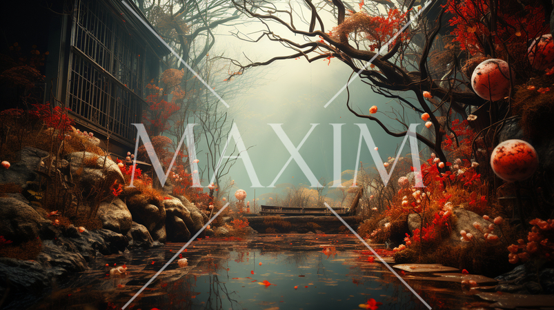 ファンタジーの世界を思わせる秋の風景、まるでゲームの舞台のようなファンタジックな雰囲気