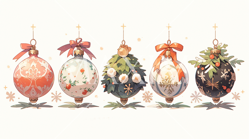 クリスマスツリーのオーナメントのプリファレンスシート