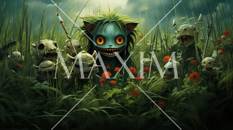 ハロウィンの夜の草むらや森に潜む魑魅魍魎達