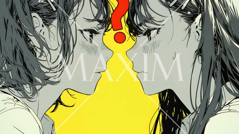 互いに相手の意見を十分に理解できないまま対話を続ける二人のビジネスウーマン