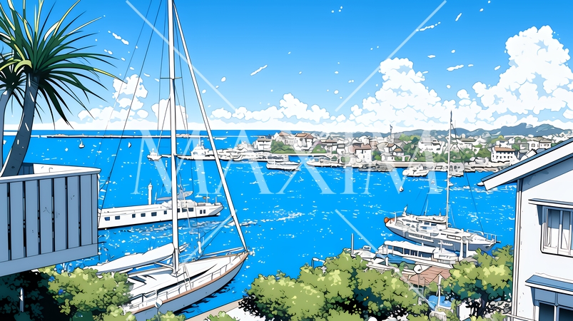 沖縄のヨットハーバー