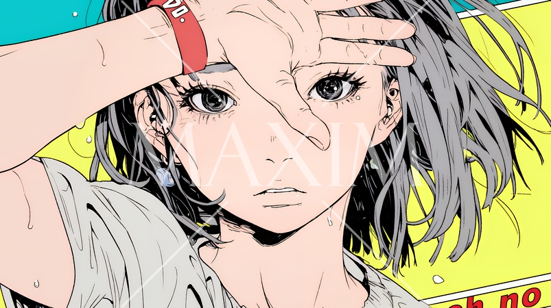 額に手を当てて「困ったな」ポーズをしている若い女性