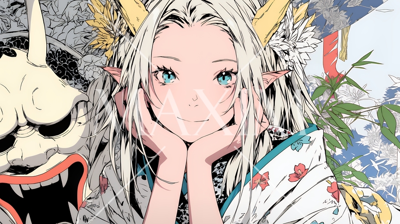 人と怪異が共存する世界｜対立と調和・多様性を象徴するファンタジーコンセプトイメージ