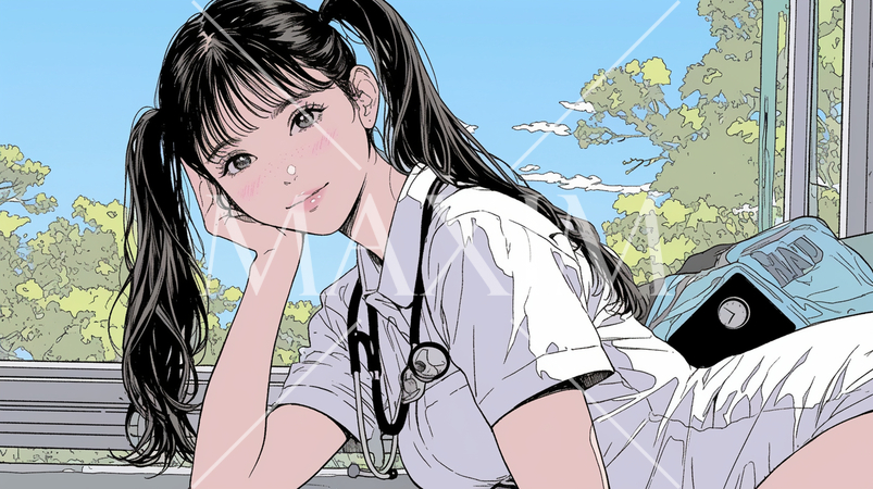 ナース：若い女性看護師