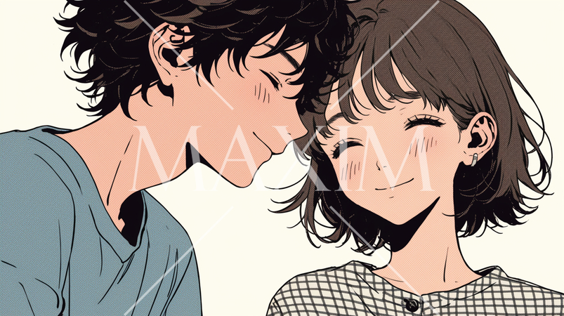 青春まっただ中の初々しいカップル、新婚夫婦