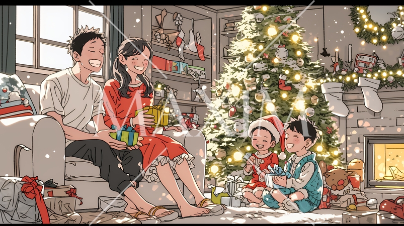仲良し親子の楽しいクリスマス