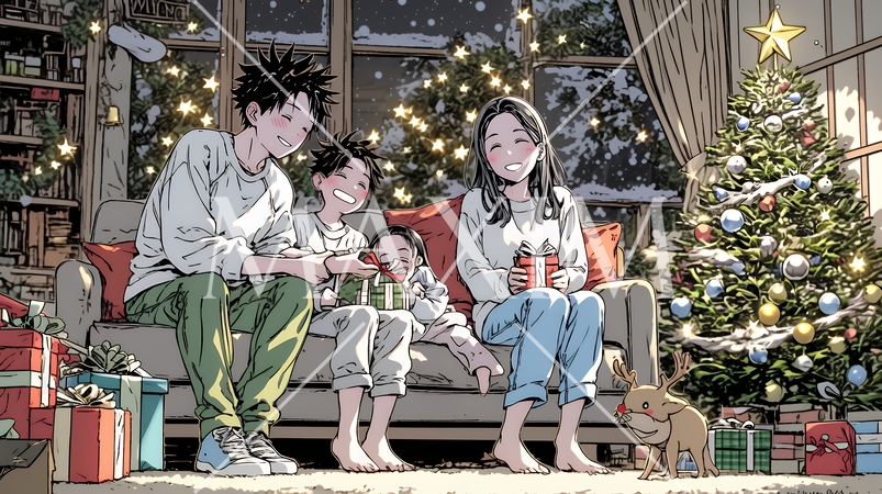 仲良し親子の楽しいクリスマス