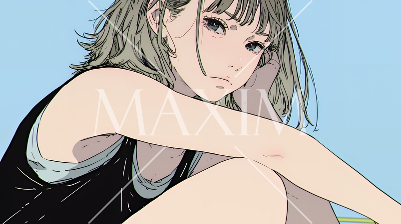 罪悪感に苛まれ、深く反省する若い女性