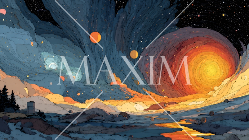 天文学のポスター用図版：宇宙論