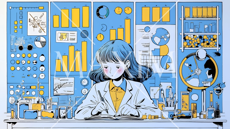 スキルアップで成長するビジネスパーソン｜自己研鑽とキャリア開発のコンセプトイラスト