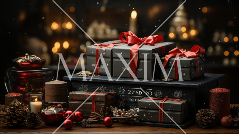 クリスマスセールのイメージに使える実写風イラスト