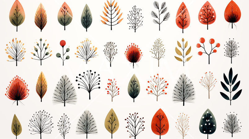 クリスマスと冬のイメージのプリファレンスシート