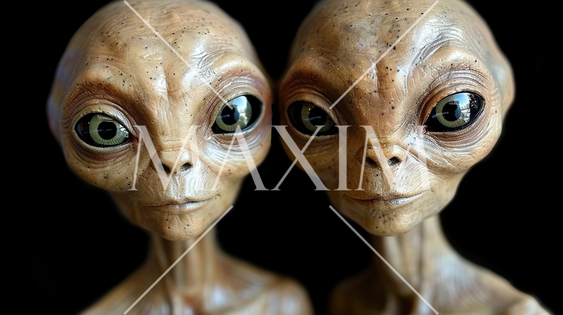 昔から表現されている古典的な宇宙人のポートレート