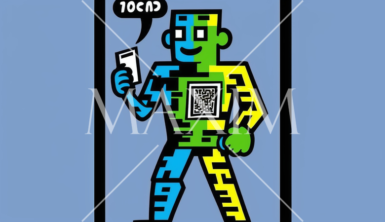 人間版QRコード（QRコードみたいに平板な人）：AI・デジタル思考人間