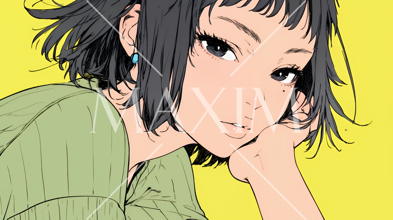 悪巧みをしている女性