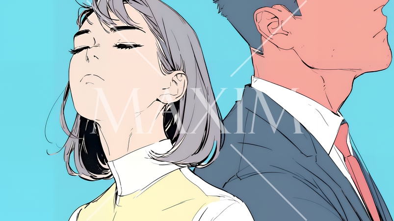 仕事で対立しているビジネスパーソン