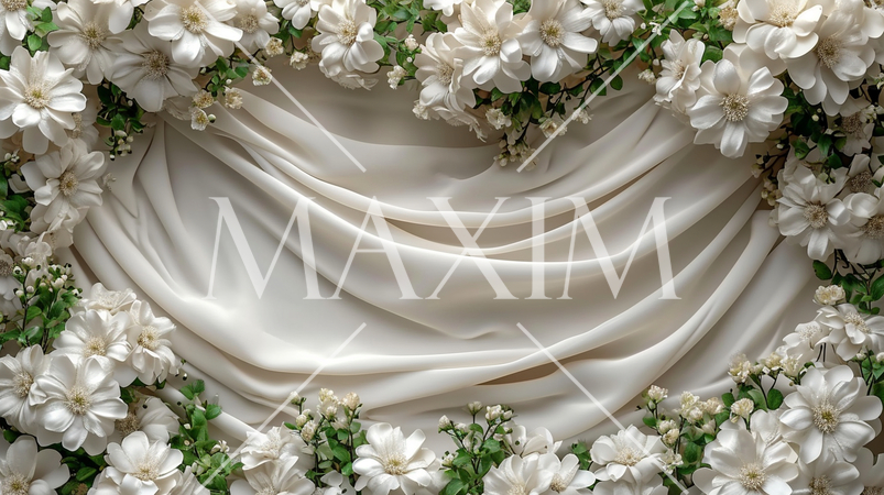 結婚式をイメージした白基調の背景画像