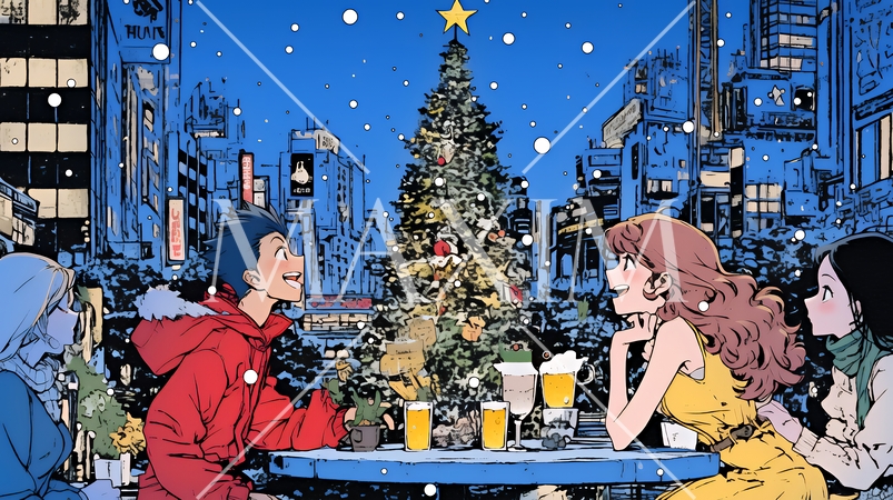 若者たちのクリスマスパーティ