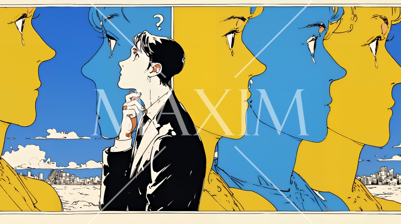 苦悩しているビジネスパーソン