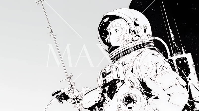 悟りの瞬間：人智では越えられない自然の摂理を知った瞬間（シンプルな色使い）