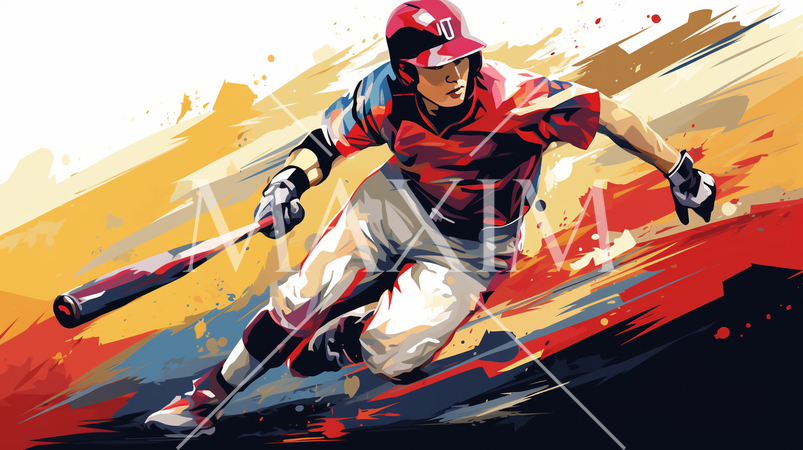 野球選手の打撃の瞬間