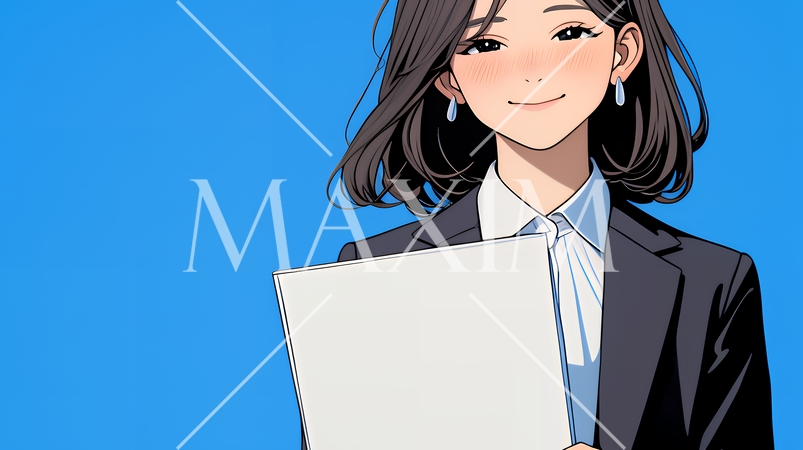 書類を確認するビジネスウーマン