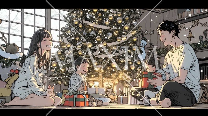 仲良し親子の楽しいクリスマス