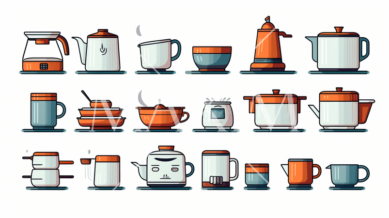 テーブルウェアのアイコンのリファレンスシート