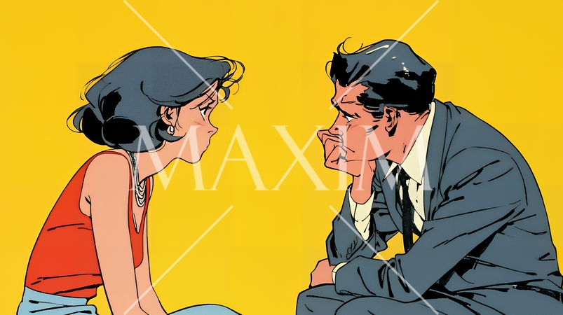 苦悩しているビジネスパーソン