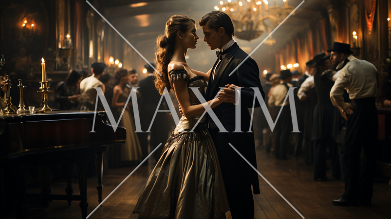 ballroomでの社交ダンス風景