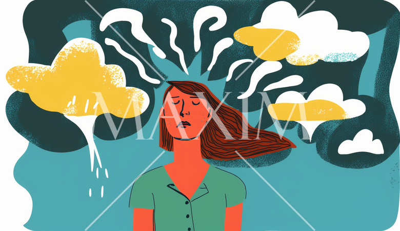 仕事の悩みを多く抱えている女性