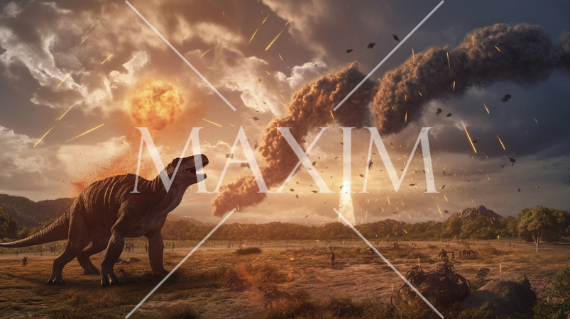 巨大隕石（彗星）衝突により恐竜が絶滅した