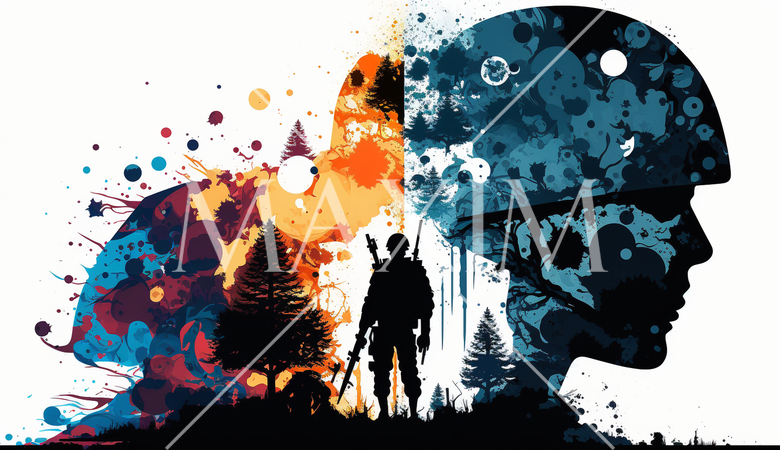 前線に赴く兵士のイメージ