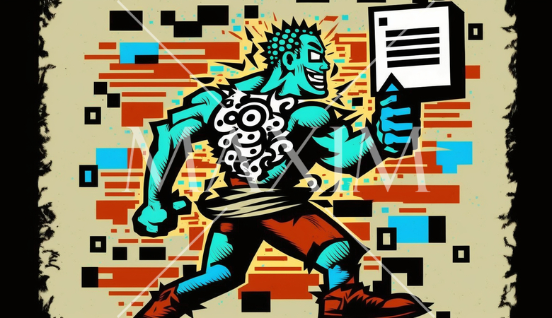 人間版QRコード（QRコードみたいに平板な人）：AI・デジタル思考人間