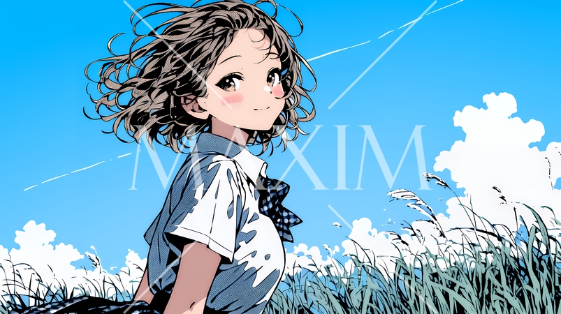 未来に向かって歩き出す女子高生