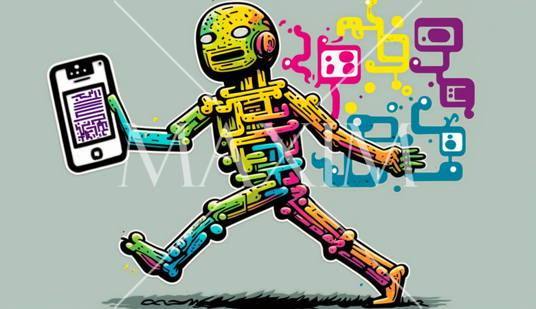 人間版QRコード（QRコードみたいに平板な人）：AI・デジタル思考人間