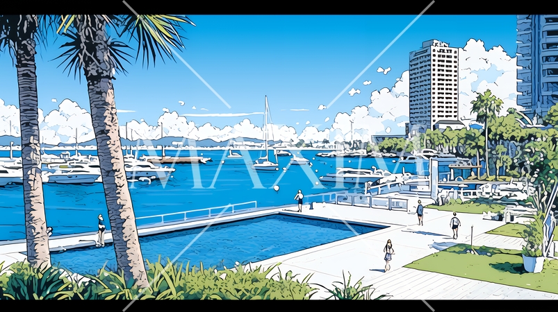 沖縄のヨットハーバー