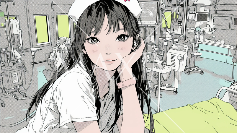 ナース：若い女性看護師