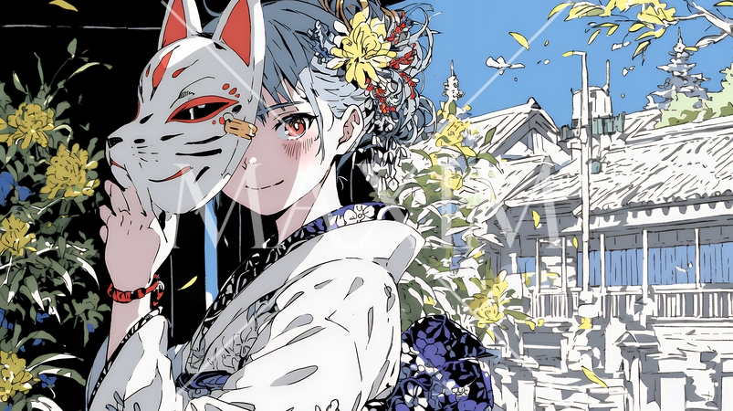 人と怪異が共存する世界｜対立と調和・多様性を象徴するファンタジーコンセプトイメージ