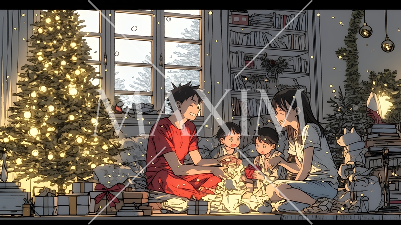 仲良し親子の楽しいクリスマス