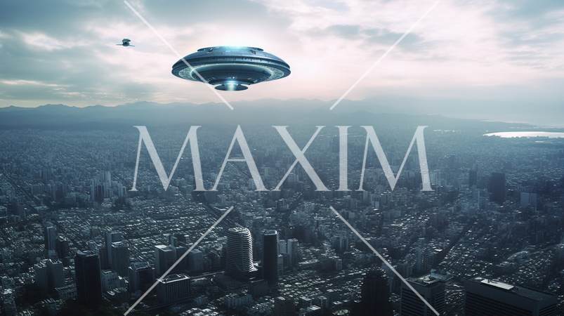 宇宙からの侵略者が大都市上空にやってきた