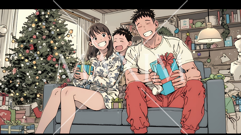仲良し親子の楽しいクリスマス