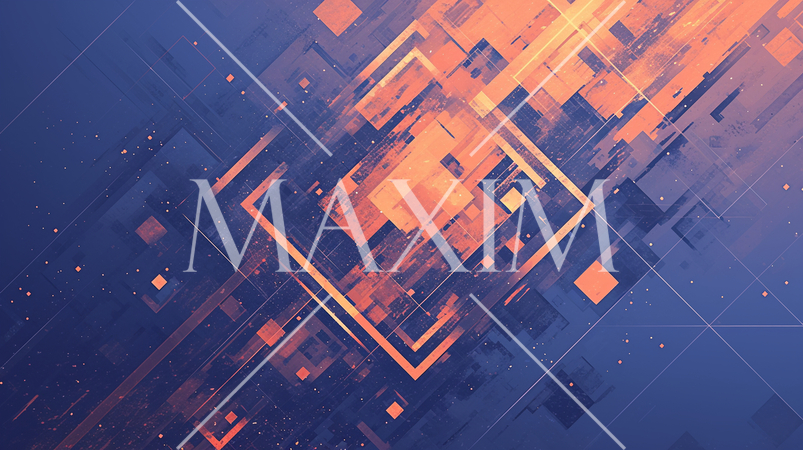 グリッド背景：直交する線で形成された格子状のパターンで、整然とした印象を与える