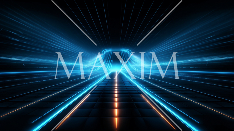 電脳世界でレースをしているイメージ背景画像：精緻CG画像