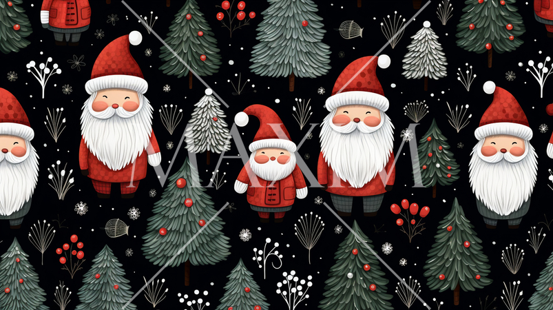 クリスマス関連の連続絵柄の背景図案